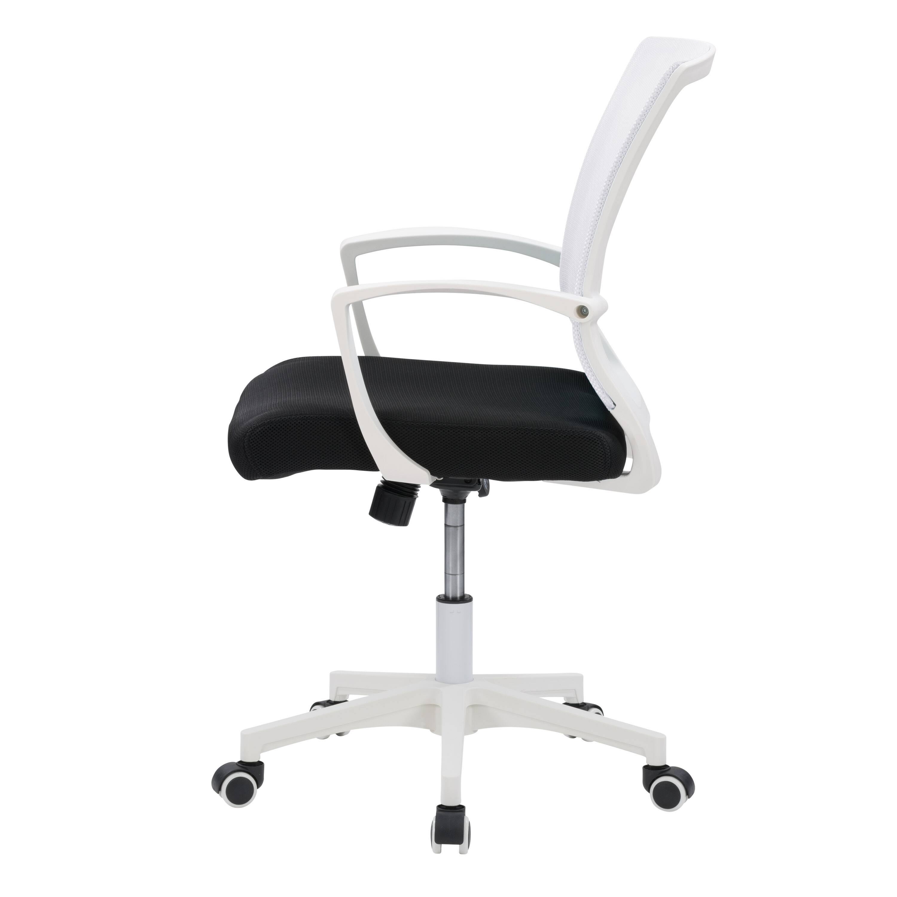 Left. CorLiving - Workspace Mesh Back Office Chair - White and Black.