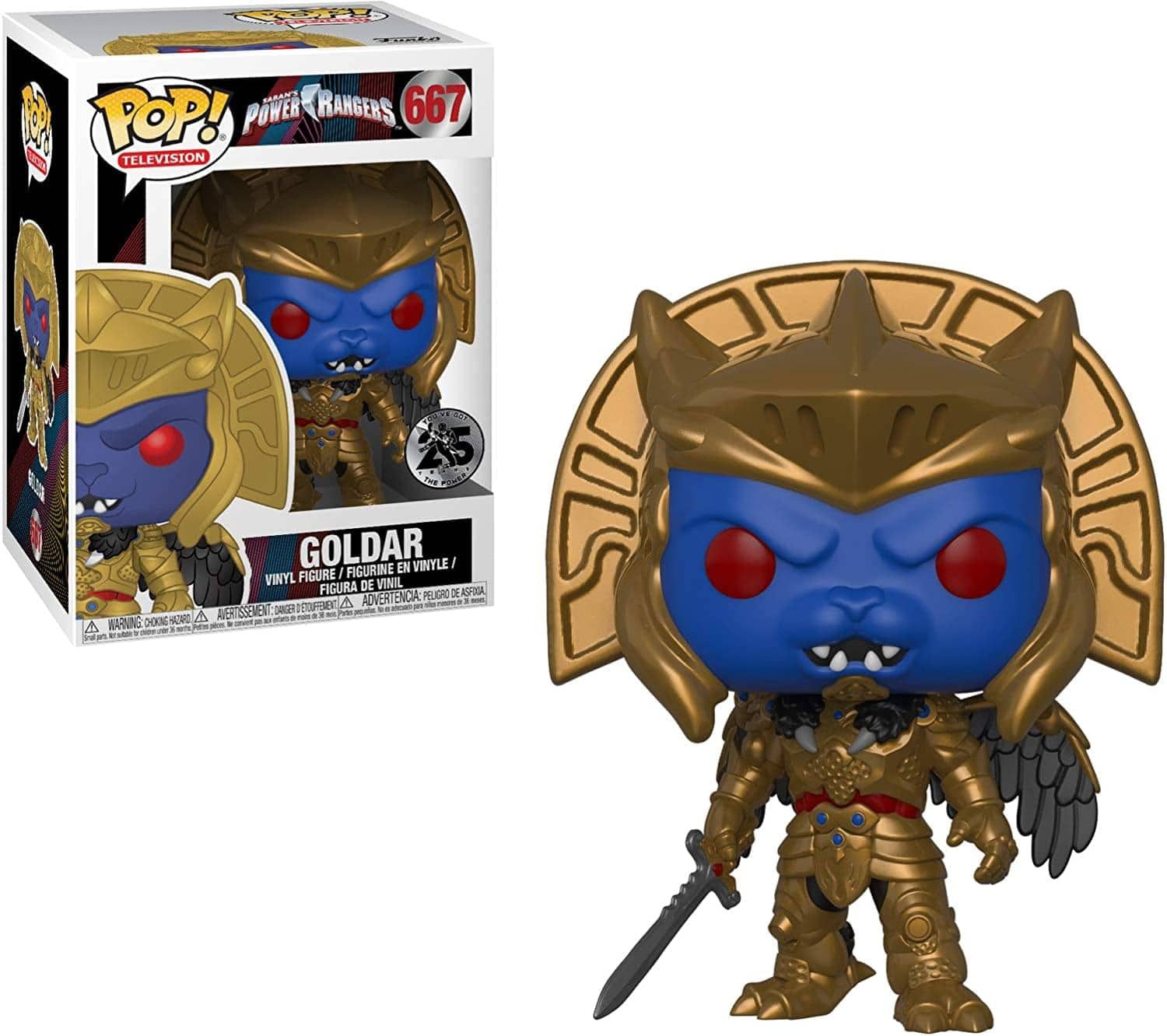 Power Rangers Funko POP Vinyl Figure | Goldar - Gold