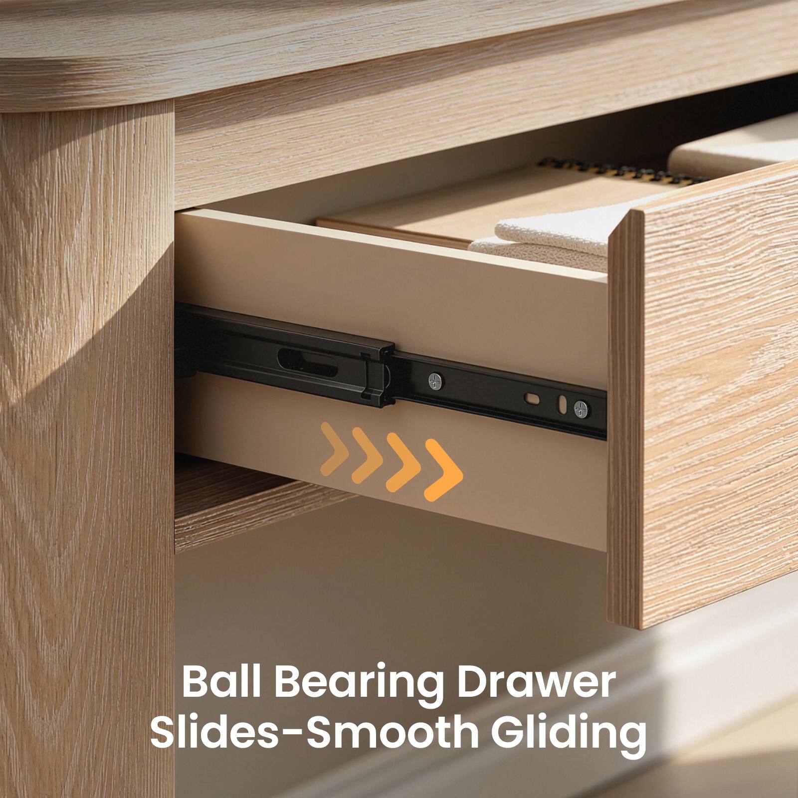 Ball Bearing Drawer Slides - Smooth Gliding
