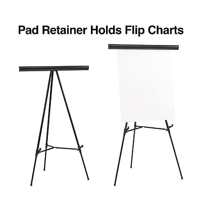 Pad Retainer Holds Flip Charts