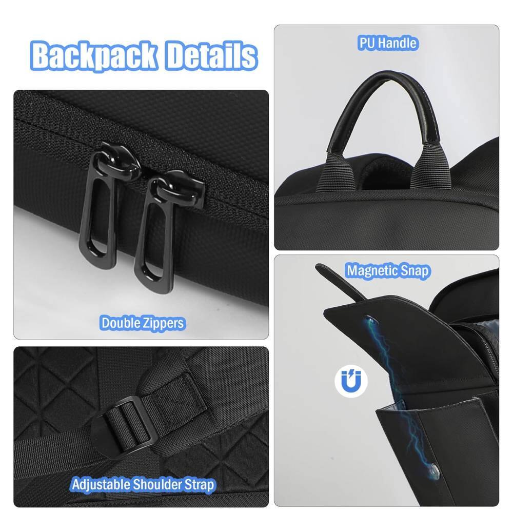 Backpack Details

- Double Zippers
- PU Handle
- Magnetic Snap
- Adjustable Shoulder Strap