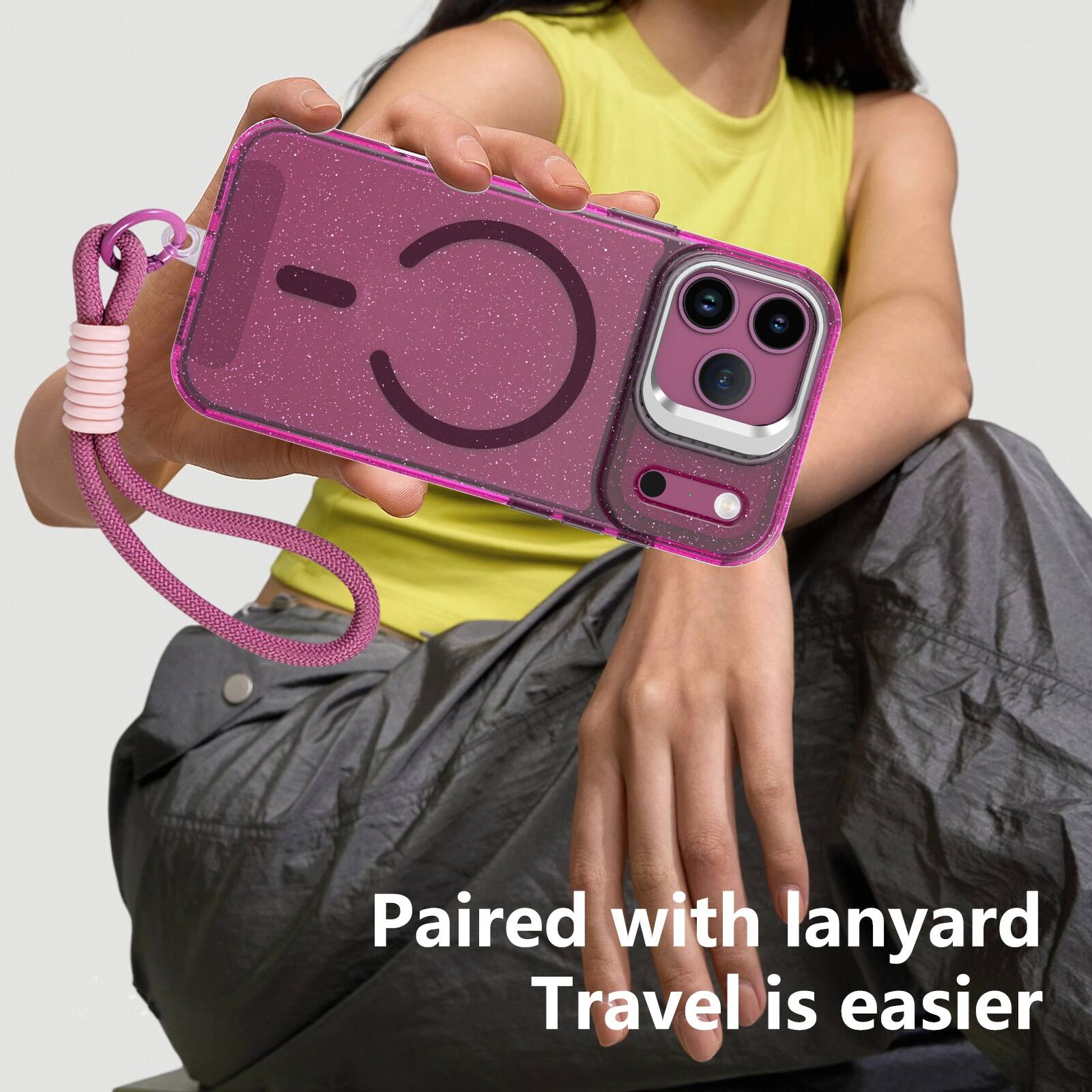 Paired with lanyard, travel is easier