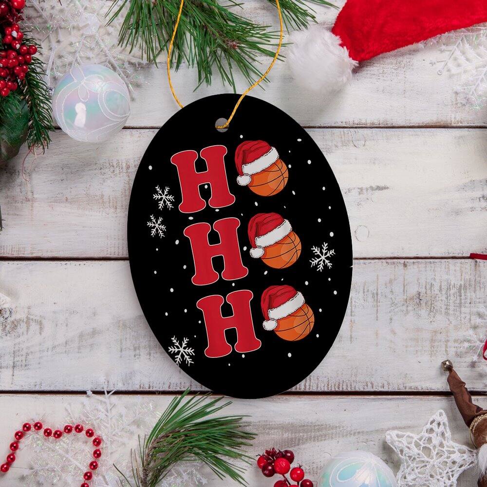 Back. OrnamentallyYou - Basketball Christmas Ornament - Multi-colored.