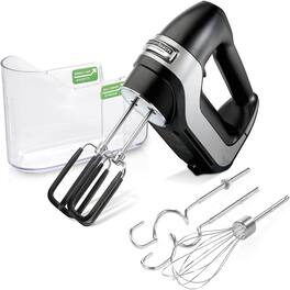 ACJPR - 7-Speed Digital Hand Mixer – SoftScrape Beaters - Matte Black