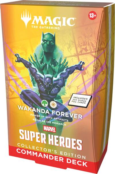 Wizards of The Coast Magic: The Gathering Marvel Super Heroes Collector's Edition Commander Deck Wakanda Forever D53780000 - Best Buy Wizards of The Coast Magic: The Gathering Marvel Super Heroes Collector's Edition Commander Deck Wakanda Forever D53780000 - Best Buy