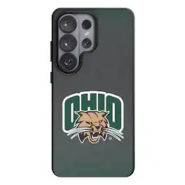 Keyscaper - NCAA - Ohio Bobcats Linen Galaxy Magnetic Bump Case - S25 Ultra - Black