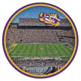 WinCraft - LSU Tigers Round 500-Piece Puzzle - Multicolor