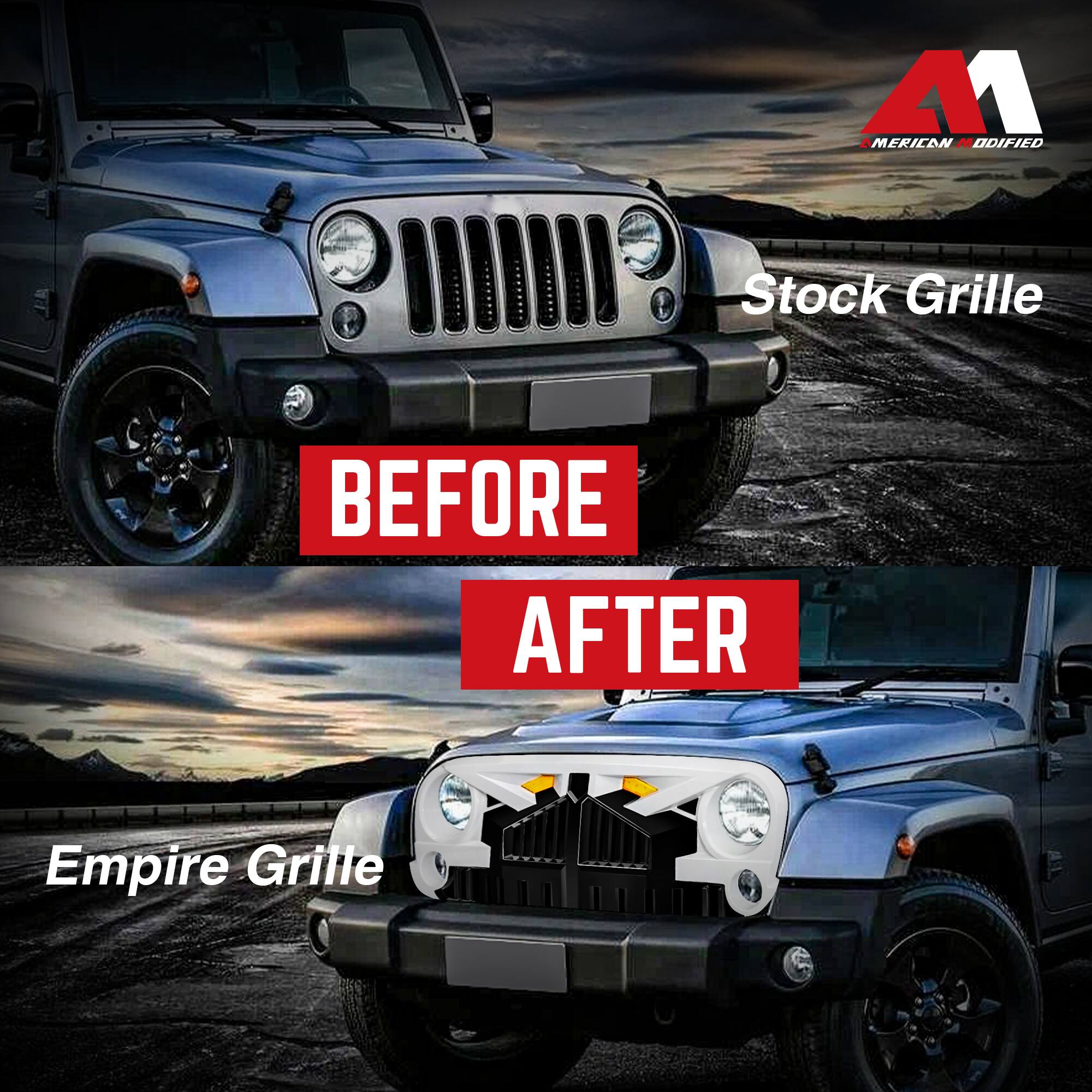 **Before**

Stock Grille

**After**

Empire Grille