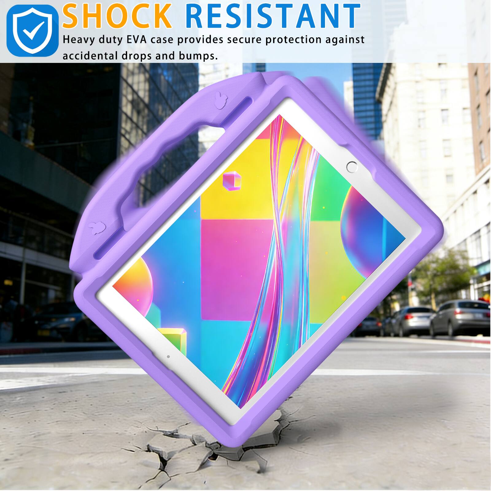 SHOCK RESISTANT  
Heavy duty EVA case provides secure protection against accidental drops and bumps.