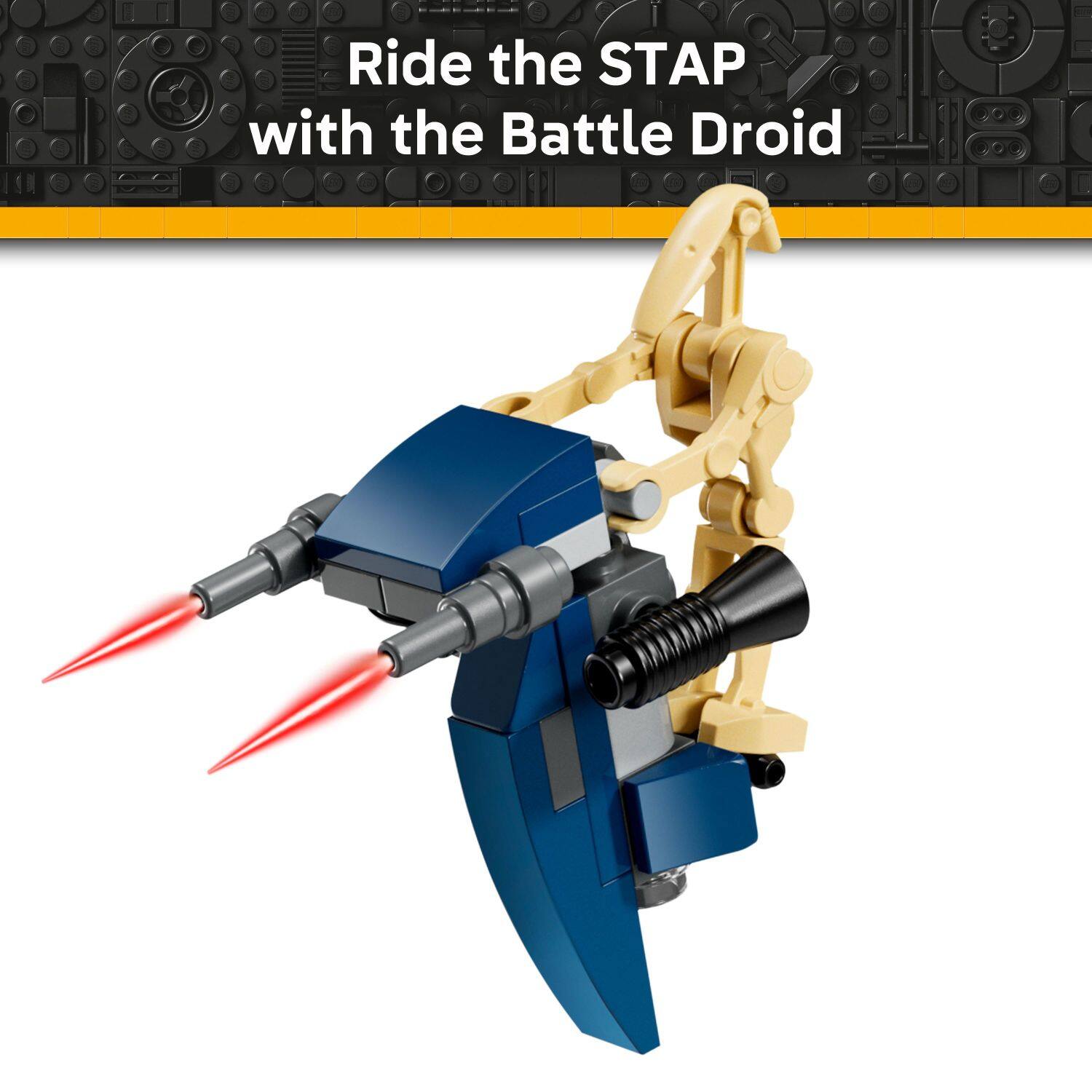 Ride the STAP with the Battle Droid.