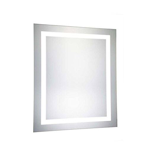 Left. Elegant Decor - LED Hardwired Mirror Rectangle W20H30 Dimmable 5000K - Glossy White.
