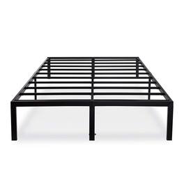 Hivvago - Queen size Modern Heavy Duty Metal Platform Bed Frame - Black