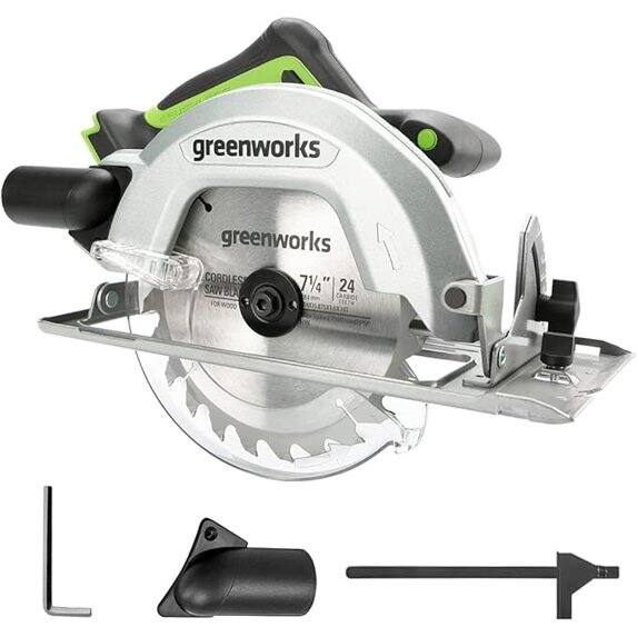 Greenworks - 24V Brushless 7-1/4-inch Circular Saw, Battery and Charger Sold Separately - Green price history on PriceWatchPro