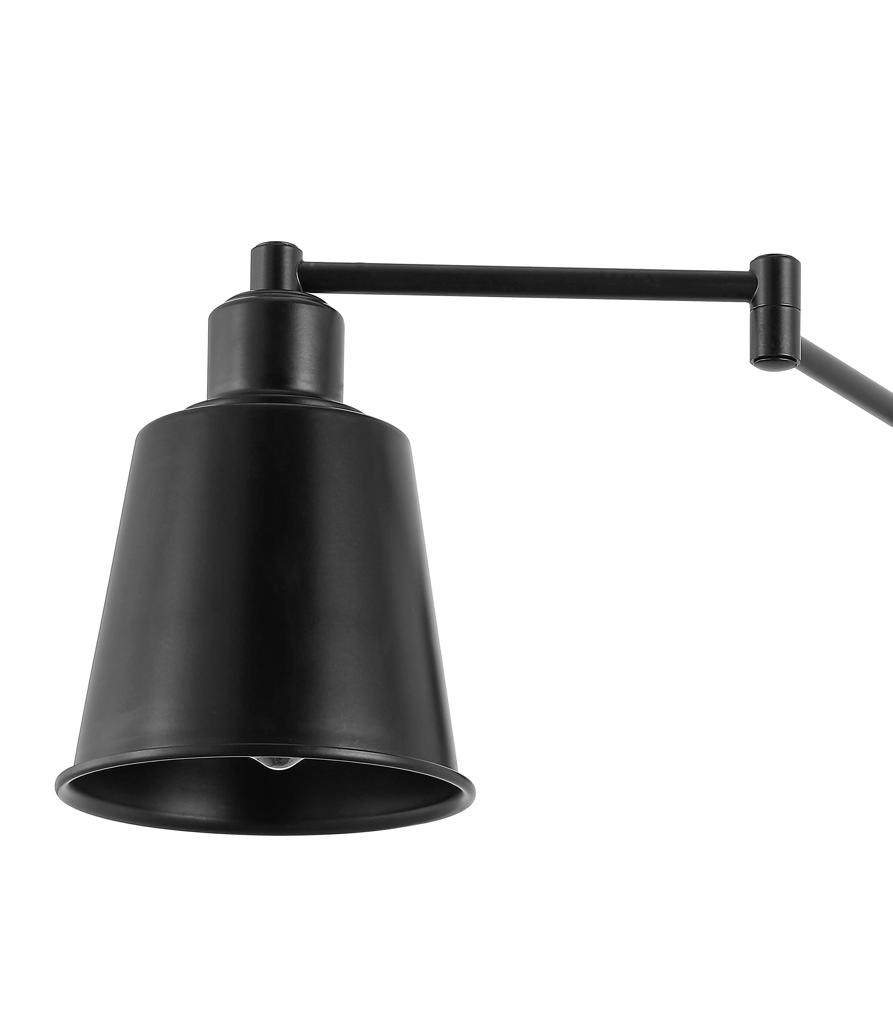 Alt View 3. Jonathan Y - Cary 5.75" Iron Contemporary Swing Arm LED Wall Sconce, Oil Rubbed Bronze - Oil Rubbed Bronze.