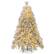 Front. Costway - 6 FT Pre-Lit Artificial Christmas Tree with 519 PVC & Pine Needles & PE Tips - Green/White.
