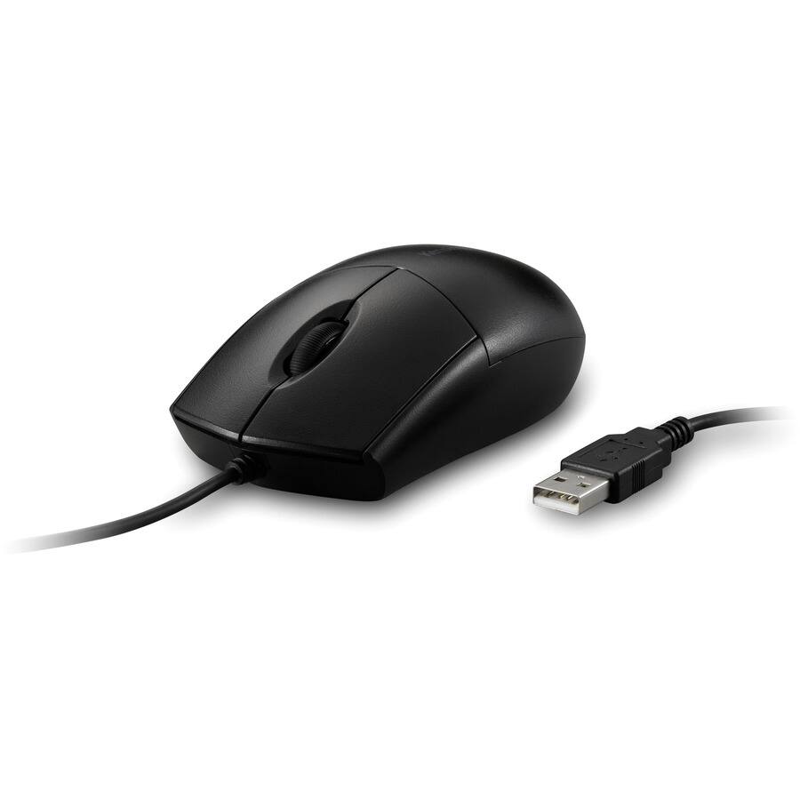 Alt View 1. Kensington - Kensington Pro Fit Wired Washable Mouse - Rugged - Optical - Cable - Black - USB Type A - 1600 dpi - Scroll Wheel - 3 - Black.