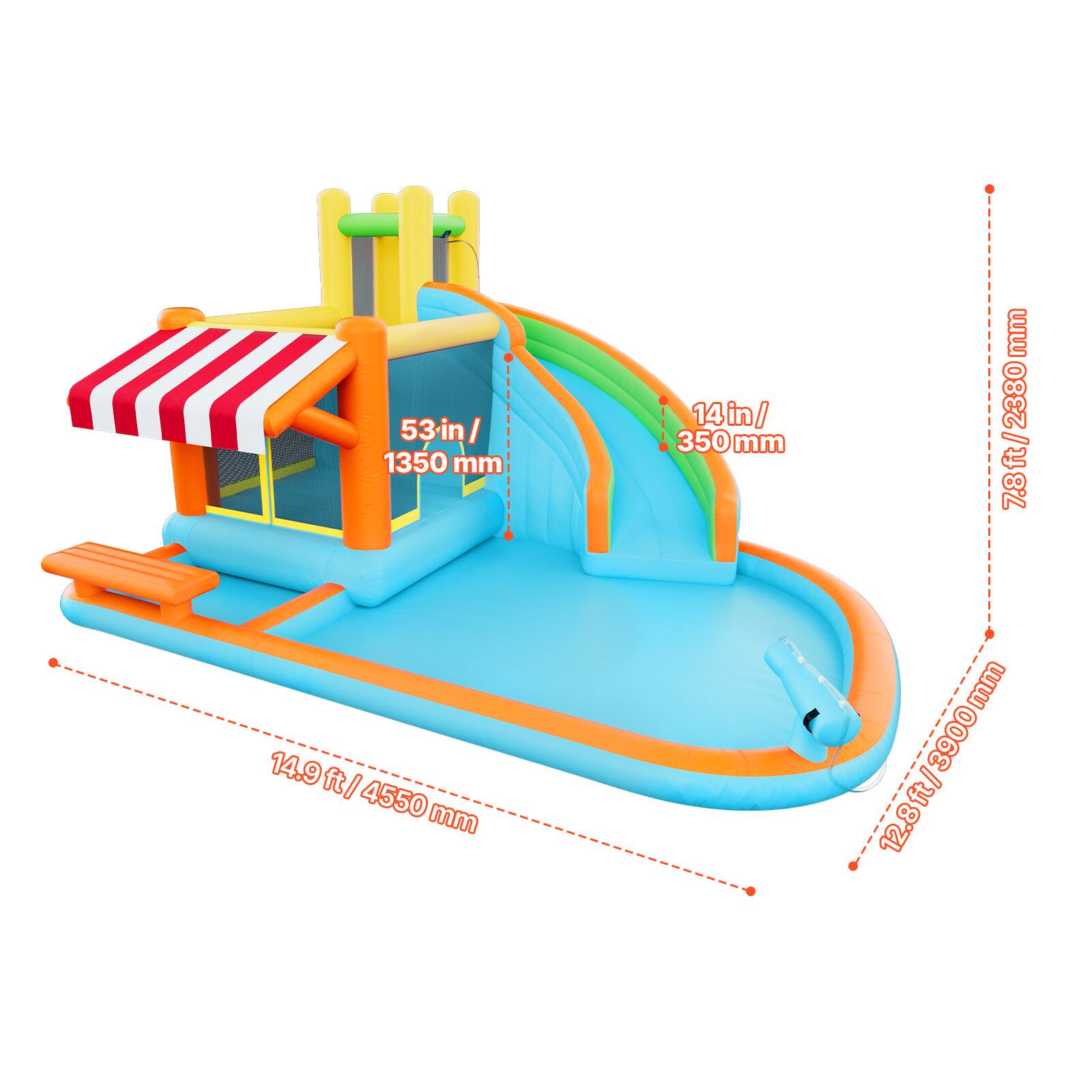 53 in / 1350 mm  
14 in / 350 mm  
72.8 ft / 22380 mm  
14.9 ft / 4550 mm  
12.8 ft / 3900 mm