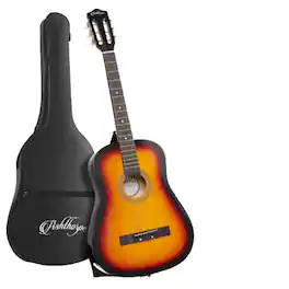 Stock Preferred - 38 Inch Beginner Acoustic Guitar Package with Starter Bundle Kit and Accessories - Sunburst