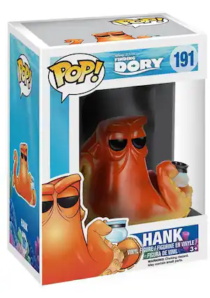 Disney PIXAR FINDING DORY POP! MAN S HANK FIGURINE EN VINYLE / FIGURE / 3+ VINYL FIGURA DE VINIL
Choking Hazard. WARNING! small parts. May contain