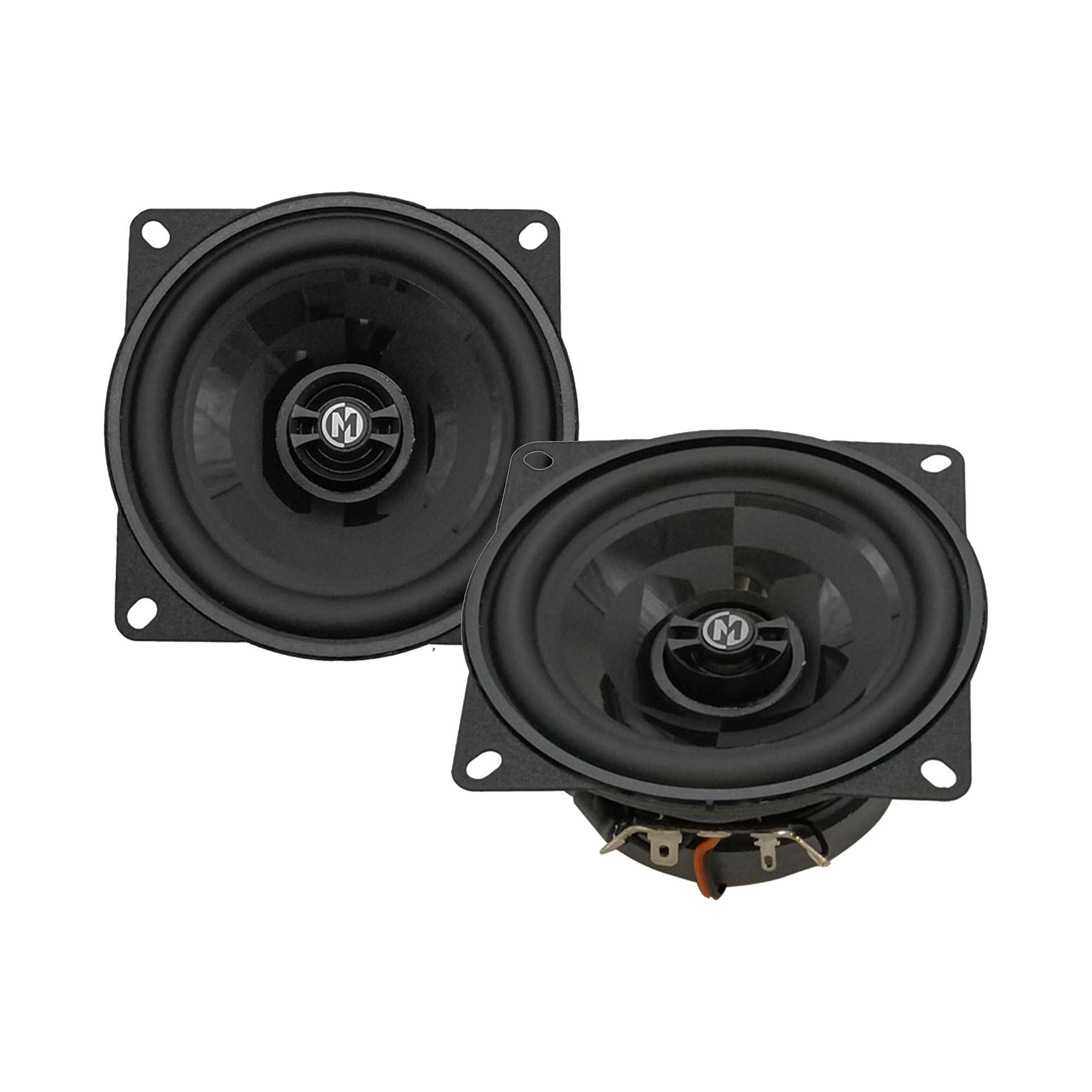 Front. Memphis Car Audio - Memphis PRXP4 4” 2-Way with Point source Tweeter - Black/Gray.
