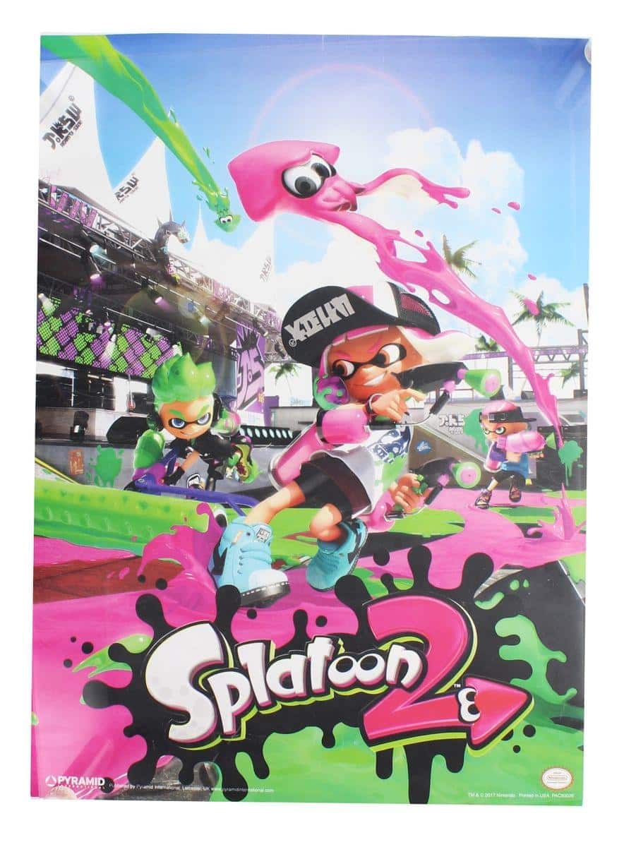 Nerd Block - Splatoon 2 10"x14" Poster - Multicolored