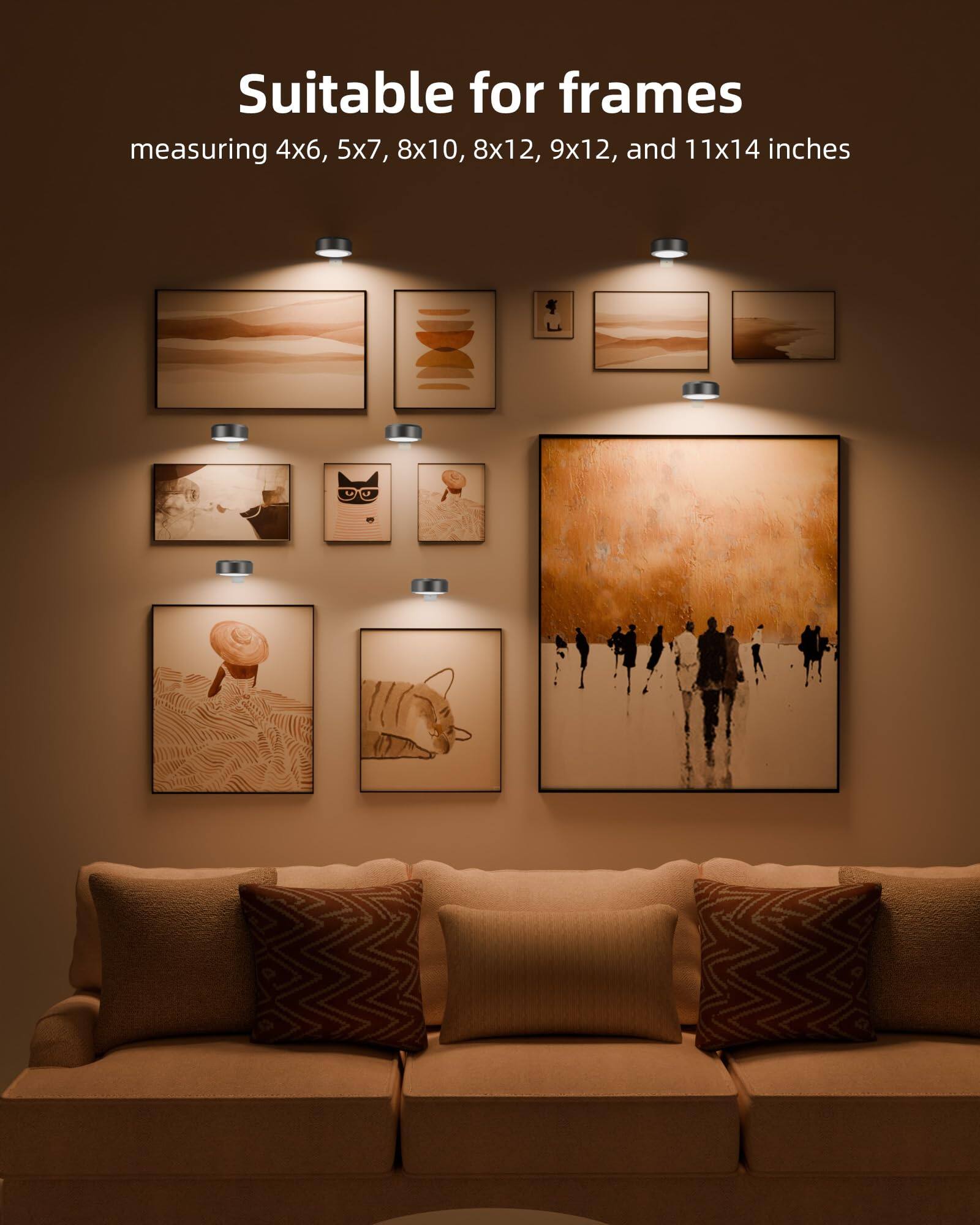 Suitable for frames measuring 4x6, 5x7, 8x10, 8x12, 9x12, and 11x14 inches