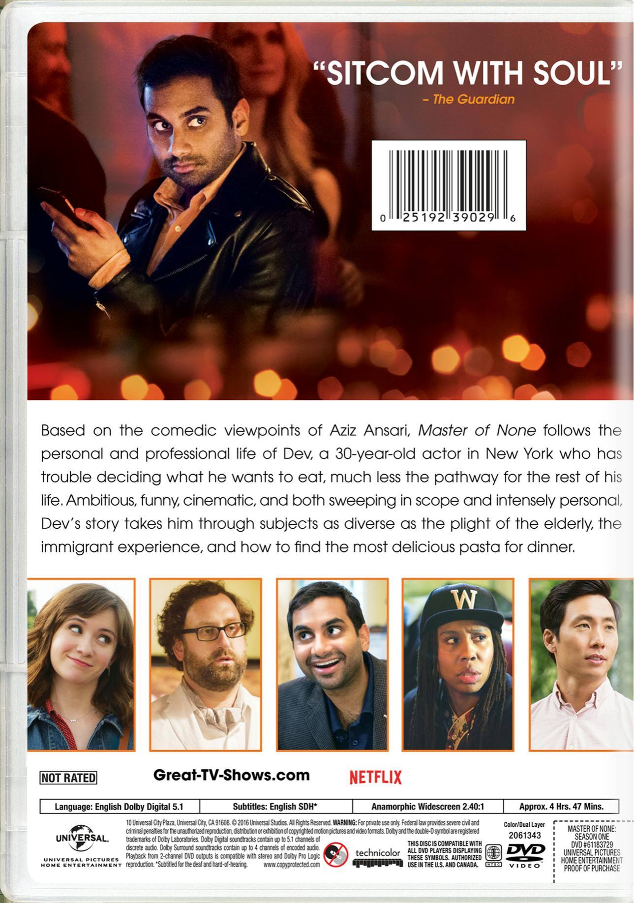 Angle. Master of None: Season One [DVD].