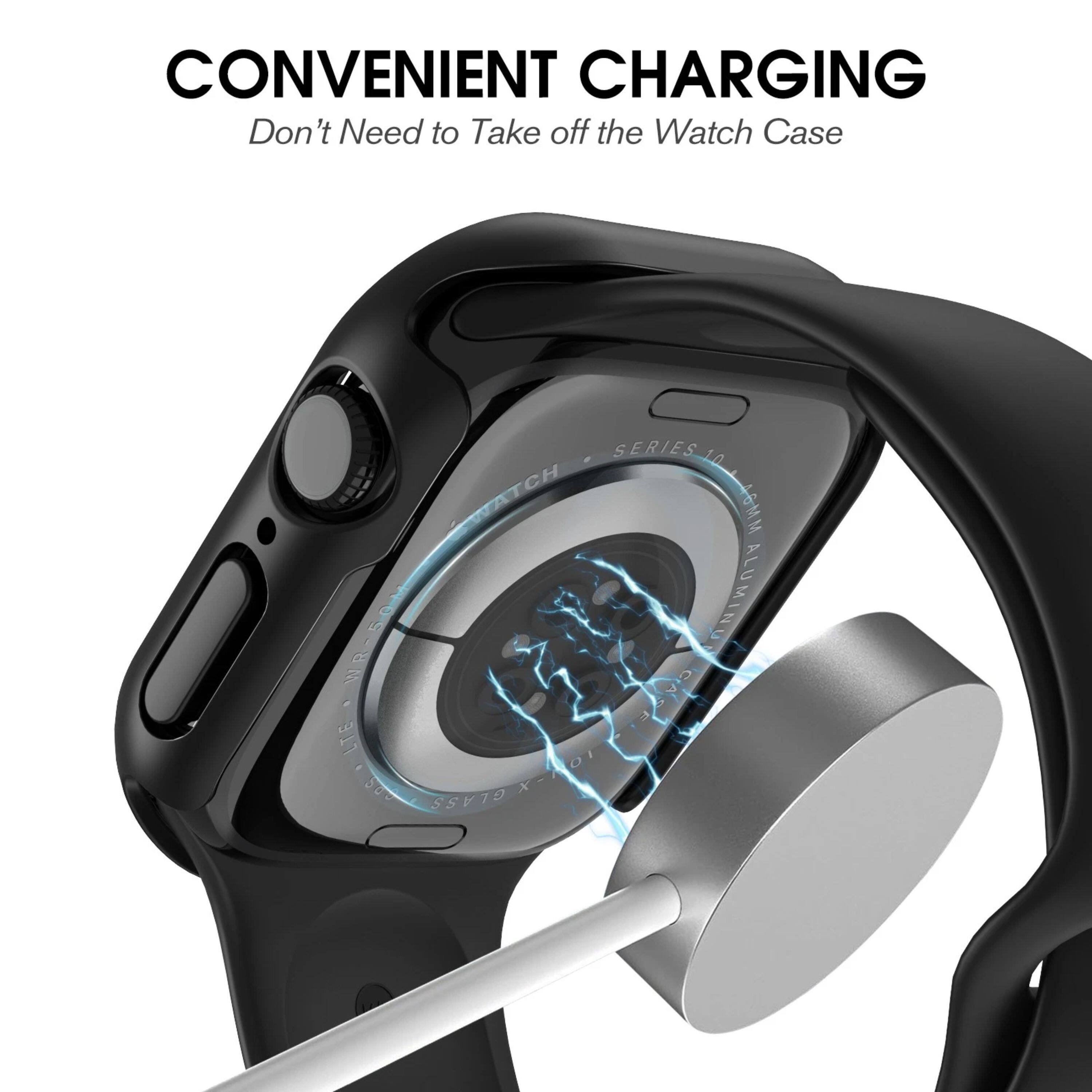CONVENIENT CHARGING  
Don't Need to Take off the Watch Case  
SERIES 1A  
ATCH 46MM  
WR-50  
ALUMINUM CASE  
LTE  
O1 S00  
X-70  
d  
GLASS