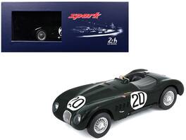 Spark - Jaguar XK 120 C #20 Walker-Whitehead Jaguar Cars Ltd Winner 24H Le Mans 1951 with Acrylic Display Case 1/18 - Black