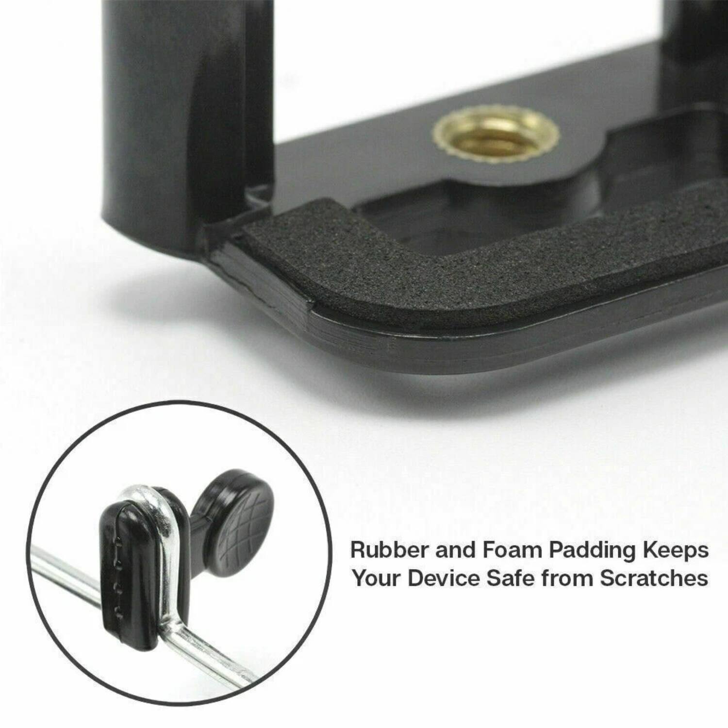 Rubber and Foam Padding Keeps Your Device Safe from Scratches