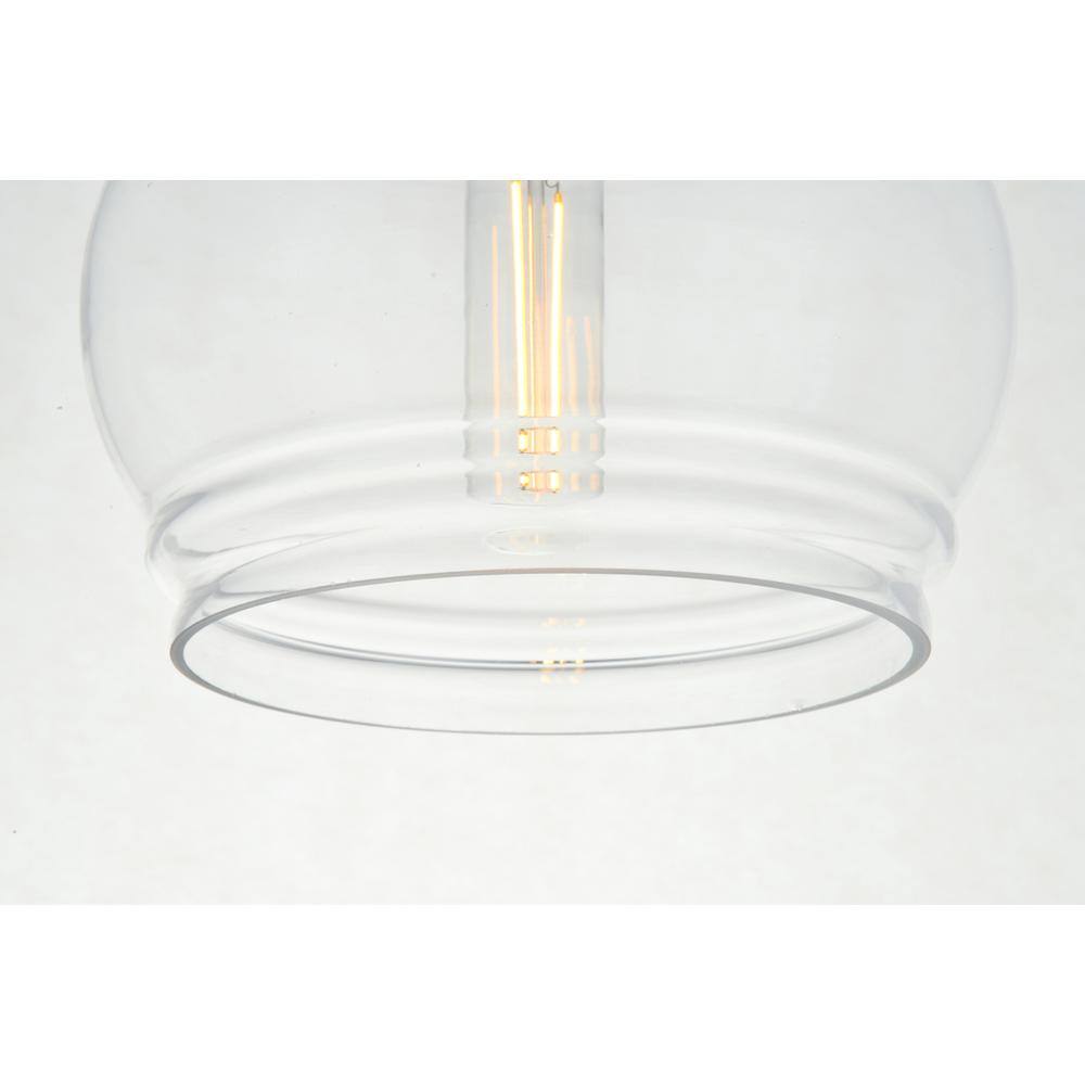 Left. Living District - Kenna 1 Light Chrome Pendant With Clear Glass - Chrome And Clear.