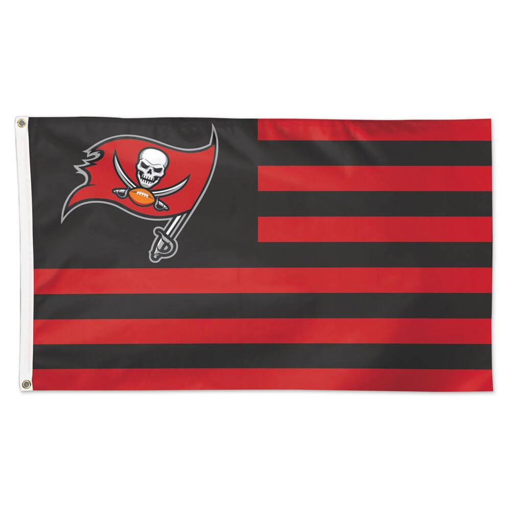 Front. WinCraft - Tampa Bay Buccaneers 3' x 5' Americana Stars & Stripes Deluxe Flag - Multicolor.