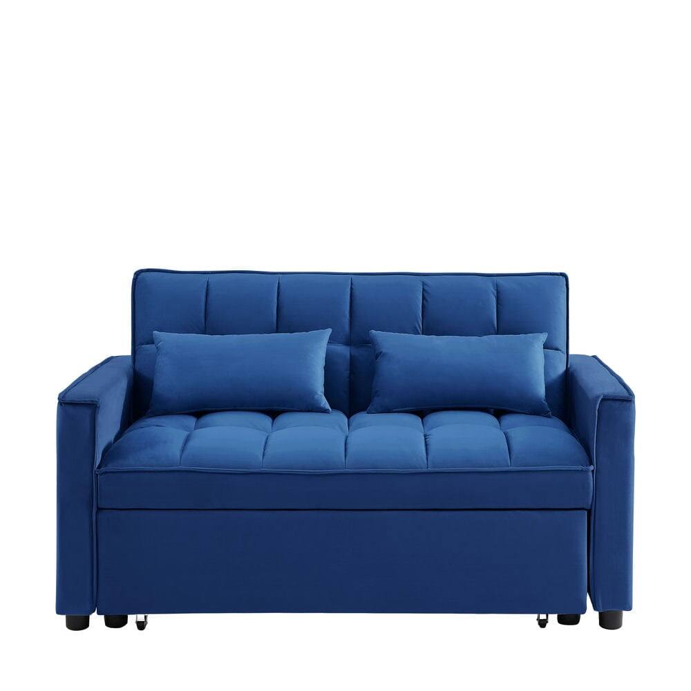 Resenkos 54 Inch Adjustable Backrest Sofa, Sofa Bed, Futon Sofa with ...