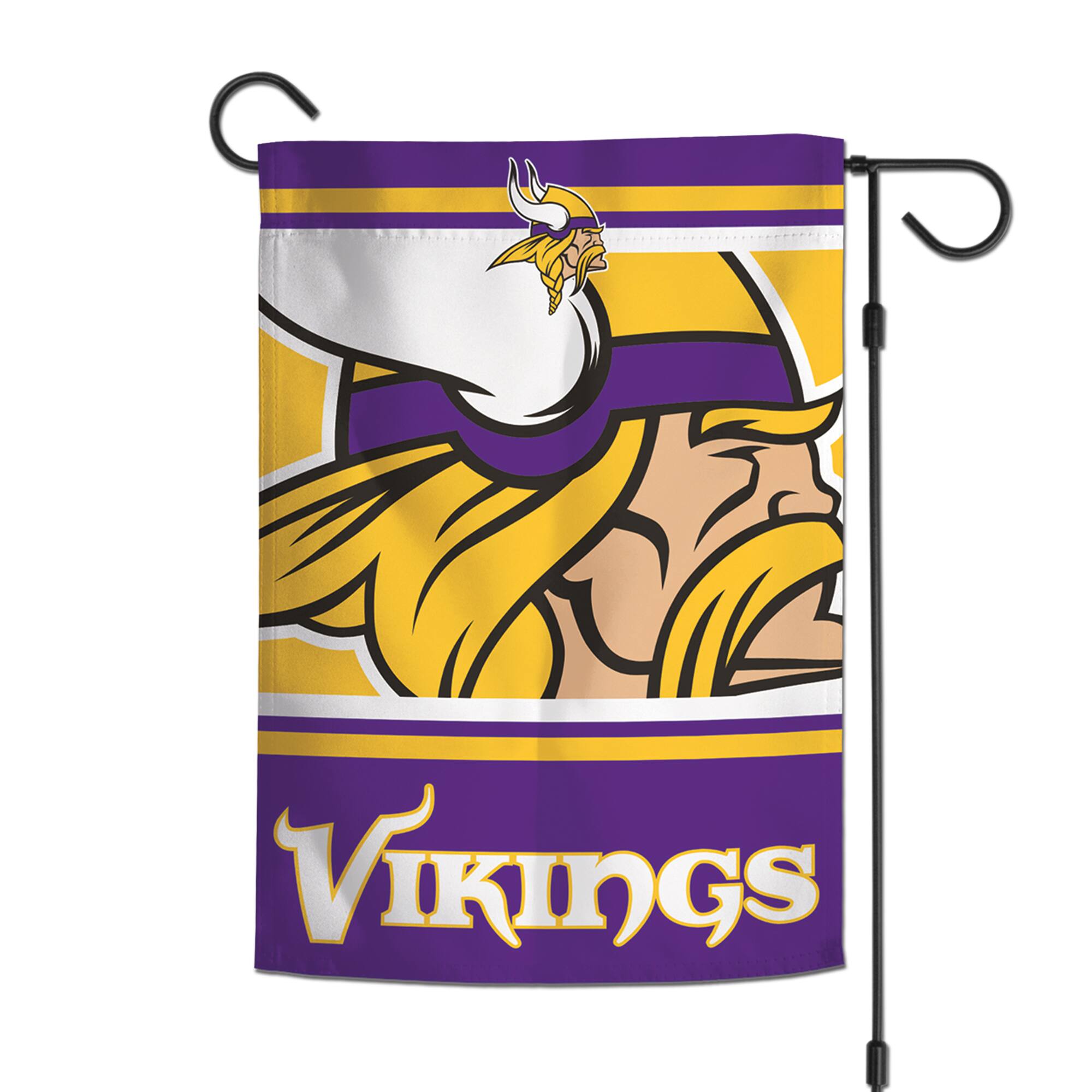 Alt View 1. WinCraft - Minnesota Vikings 2-Sided 12'' x 18'' Garden Flag - Multicolor.