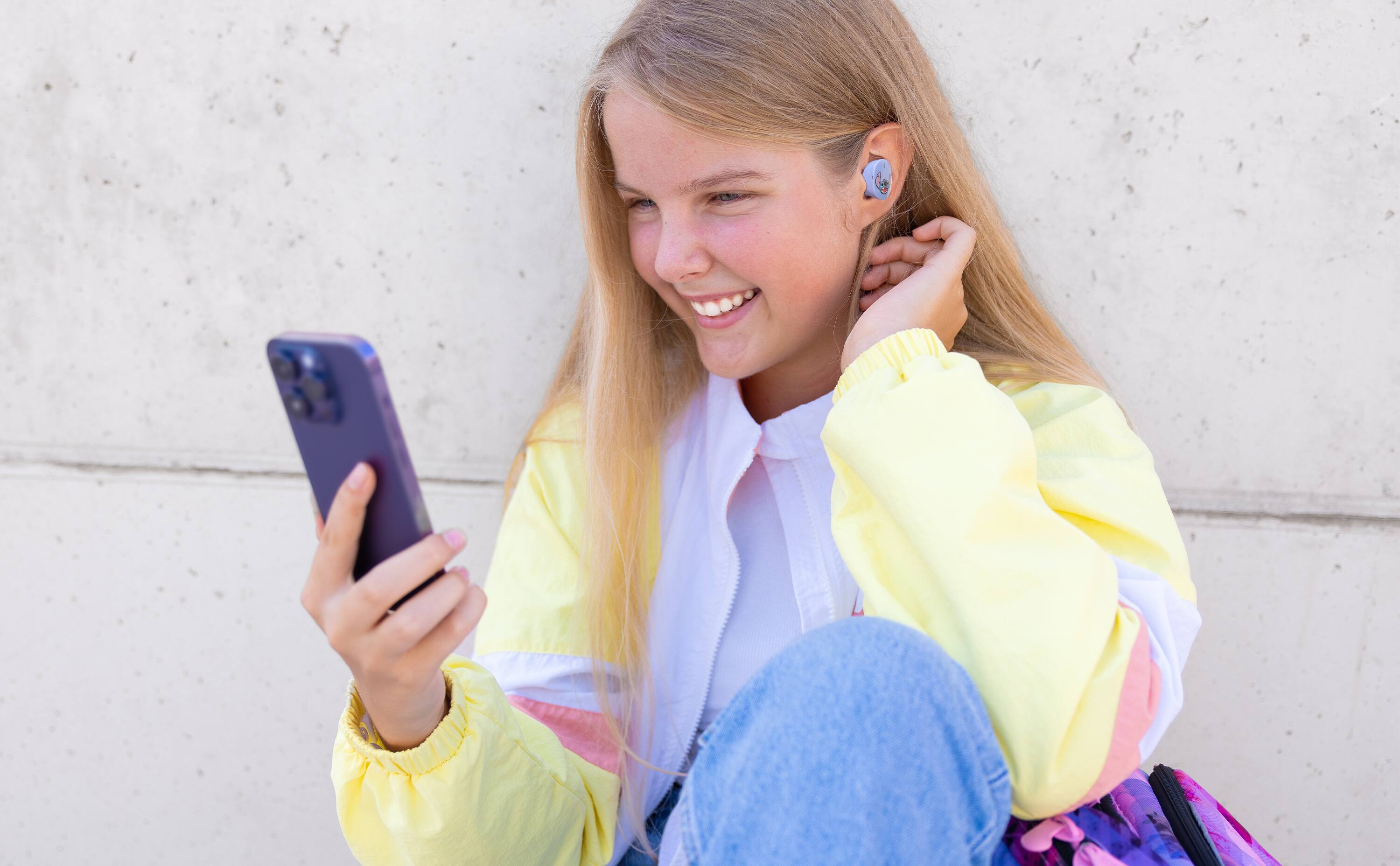 Alt View 1. eKids - eKids Disney Stitch Wireless Earbuds for Kids, Bluetooth Earbuds with Charging Case - Blue.