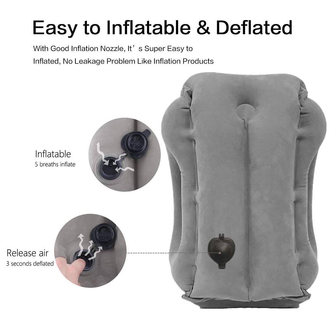 Easy to Inflatable & Deflated

With Good Inflation Nozzle, It's Super Easy to Inflated, No Leakage Problem Like Inflation Products

Inflatable  
5 breaths inflate

Release air  
3 seconds deflated