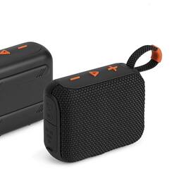 YONWAY - Portable Outdoor Bluetooth Speaker, Subwoofer Wireless Speaker, Support TWS Pairing, USB, TF Card for Camping - Black