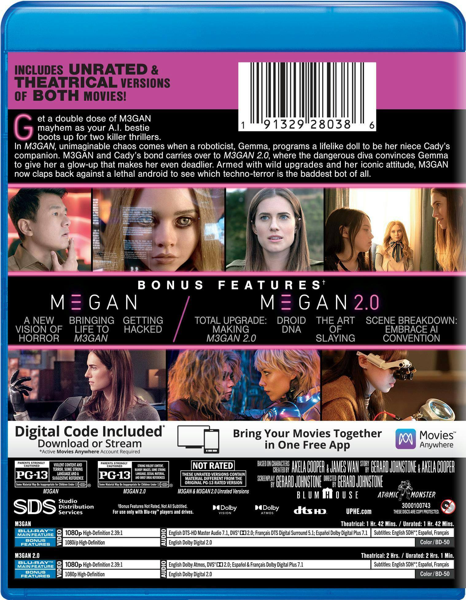 Back. M3GAN 2-Movie Collection [Blu-ray].