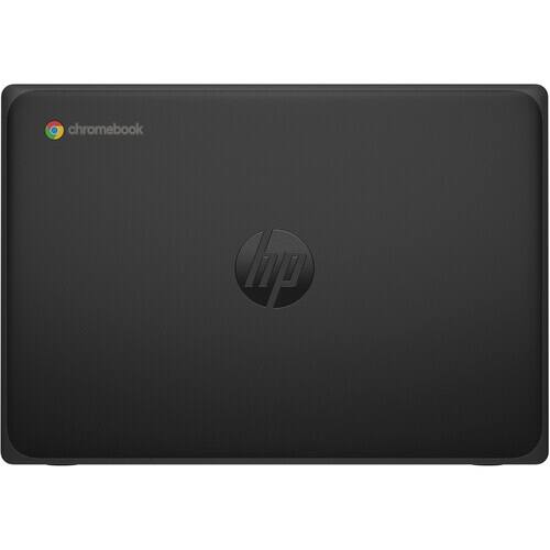Alt View 3. HP - Fortis G10 11.6" Touch Intel Processor N100 0.7 GHz up to 3.4 GHz 4GB RAM 32GB eMMC ChromeOS - Black.