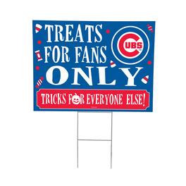 Evergreen Enterprises - Chicago Cubs 18" x 24" Halloween Treats Outdoor Yard Sign - Multicolor
