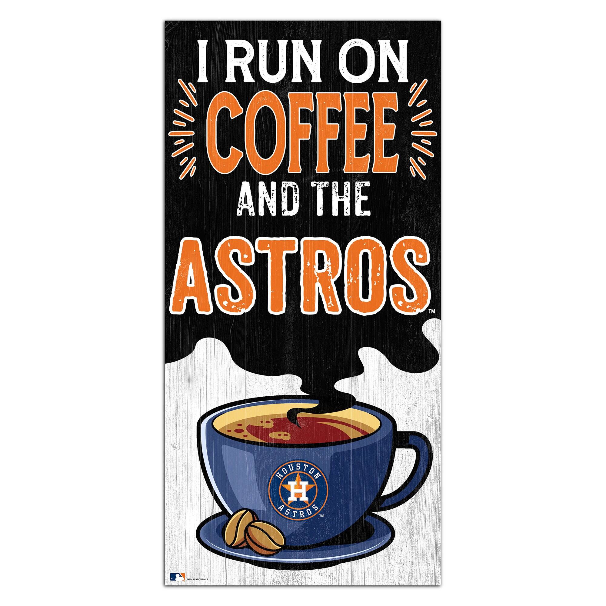 Houston Astros 6" x 12" Coffee Wall Art
