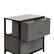 Alt View 14. Alamont Home - 2 Drawer Wood Top Nightstand Storage Organizer with Cast Iron Frame and Dark Easy Pull Fabric Drawers - Black/Gray.