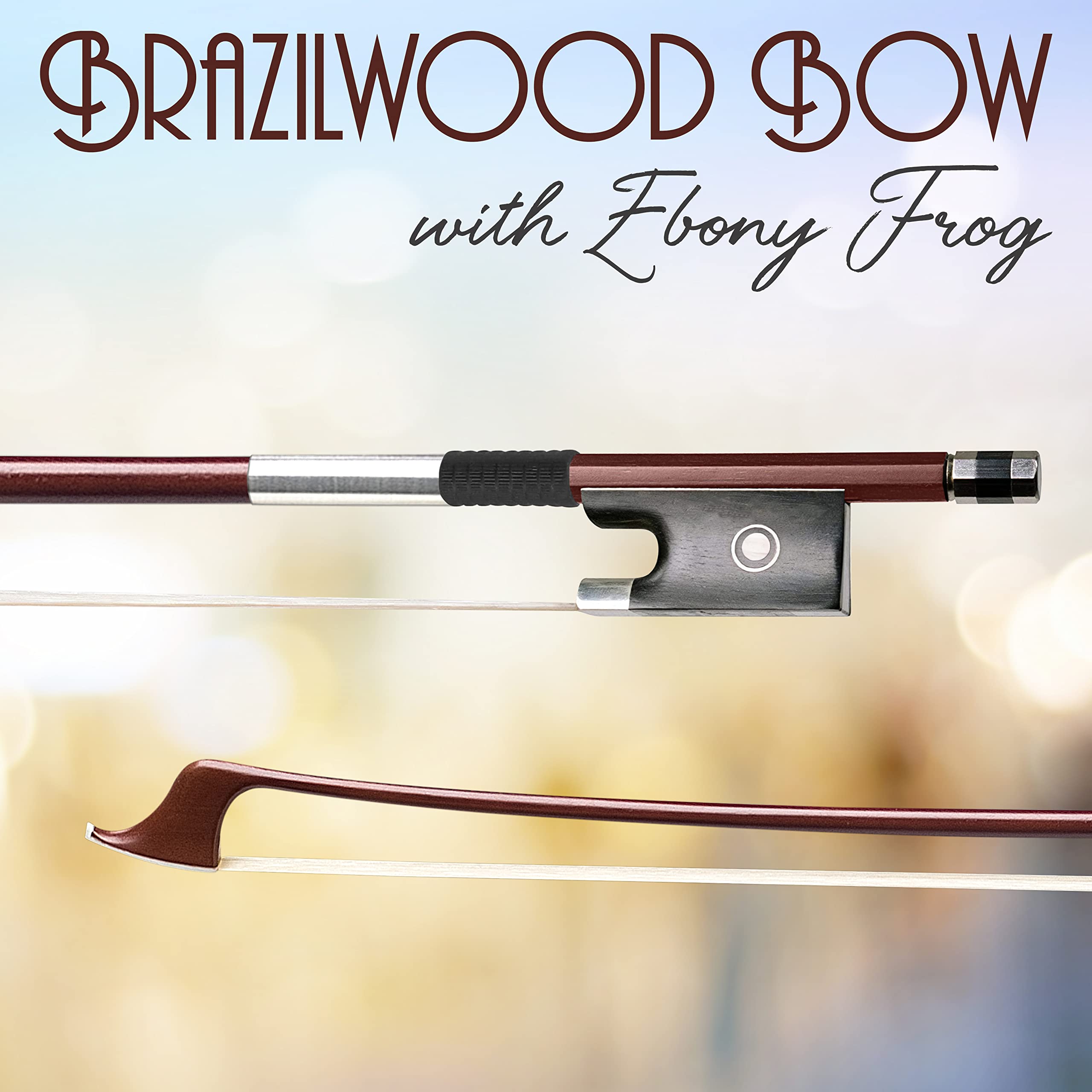BRAZILWOOD BOW with Ebony Frog