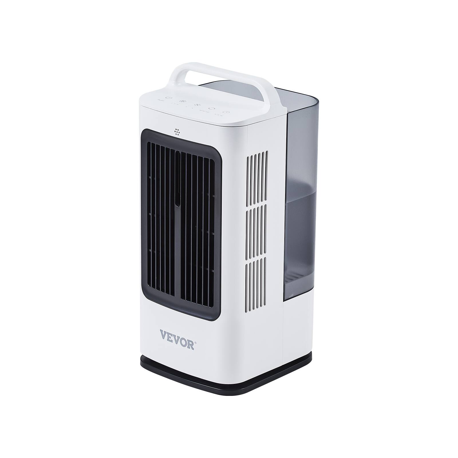 Alt View 5. VEVOR - Portable Air Conditioner, 4-in-1 Evaporative Air Cooler, 3-Speed Mini Air Conditioner with 0-7H Smart Timer - White.