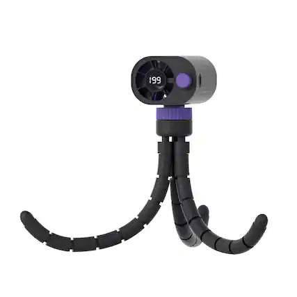 Front. Cluzine - High Speed Hands Free Waist Fan with Adjustable Flexible Bracket Ice Cooling Design for All Day Comfort.