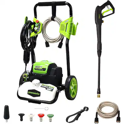 B 1800 PSI greenworks STARTSLEK