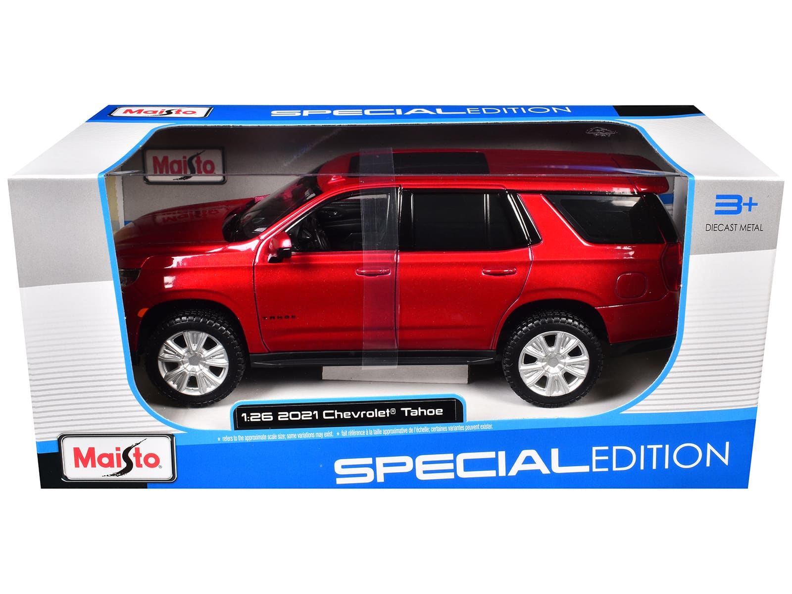2021 Chevrolet Tahoe Red Metallic with Sunroof 1/24 Diecast Model Car by Maisto price history on PriceWatchPro