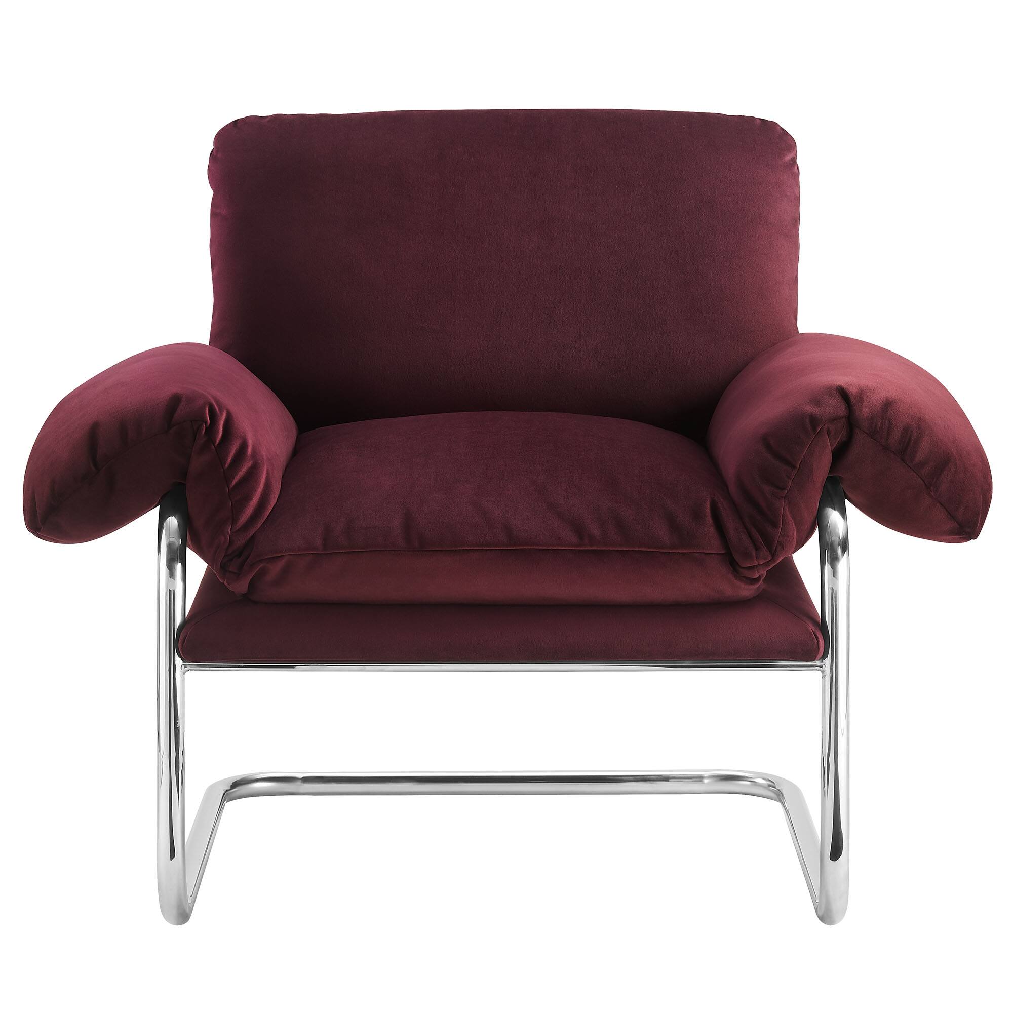 Alt View 4. Modway - Ansel Accent Chair - Mulberry.