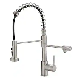 Ropilly - Pull Down Water Filter Kitchen Faucet, Drinking Water Kitchen Faucet - Brushed Nickel