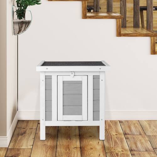 Alt View 4. Winado - 20in Wooden Waterproof Rabbit Hutch Chicken Coop, Hen House, Pet Cage with Openable Roof for Small Animal Outdoor Garden.